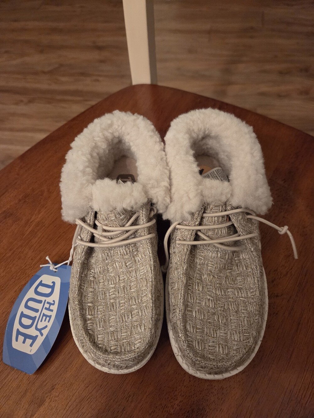 Hey Dude Wendy Fold Youth Stitch Cozy Shoe Slip On Kids Youth 11 NWT - Picture 4 of 8